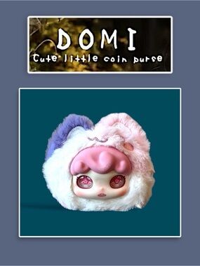 Domi Plush Zipper Coin Purse Pendant